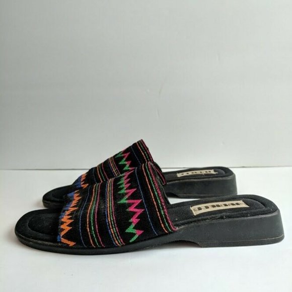 Womens Stretchy Slide Sandals Open Toe - Picture 1 of 5